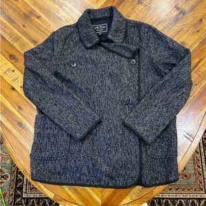 Lucky Brand Drape Front Wool Jacket